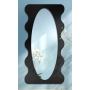 Lustro nieregularne w ramie mdf - NEBULA – Blobs Mirrors Czarna Rama